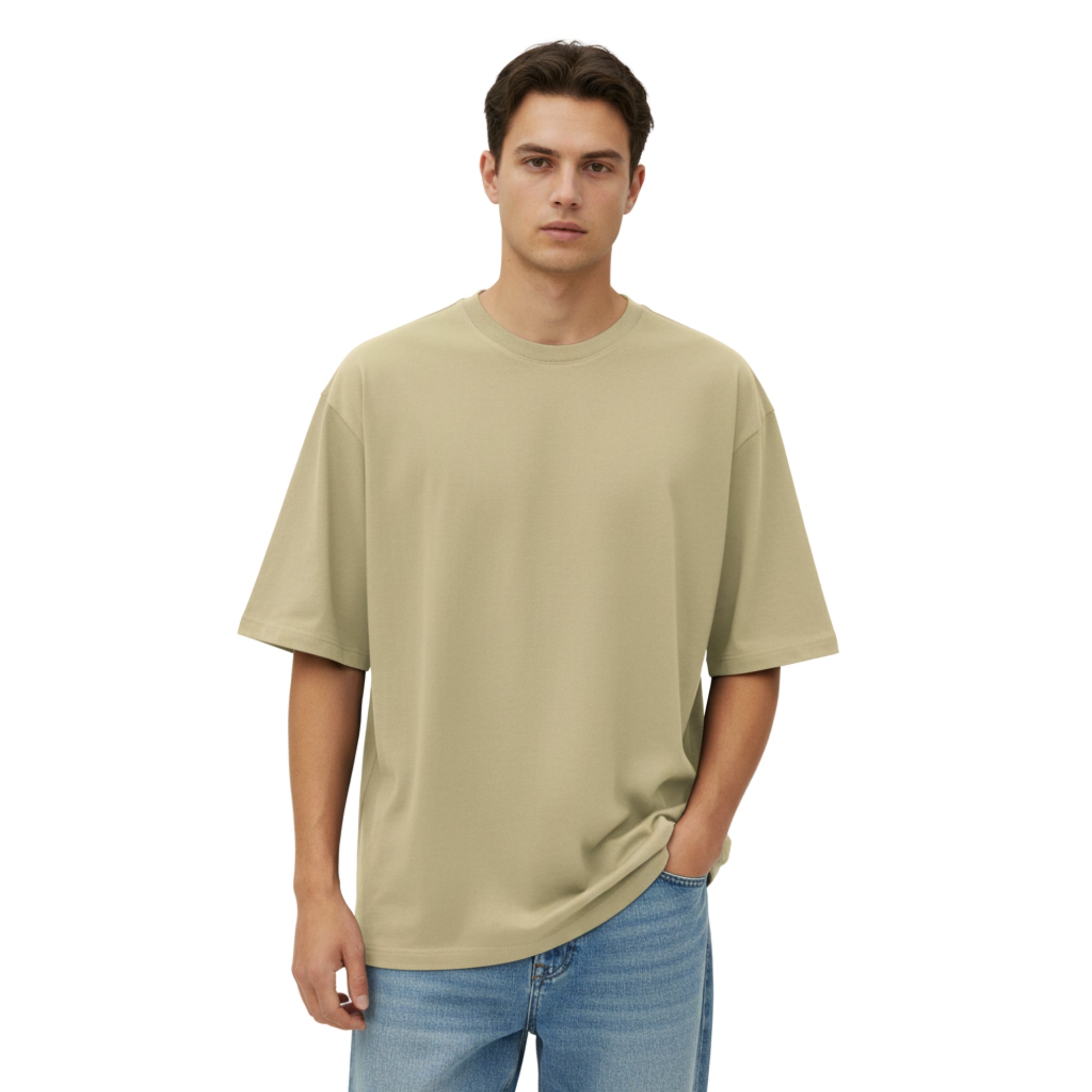 Premium Cotton Over-sized T-Shirt | Solid Color Tee for Men & Women