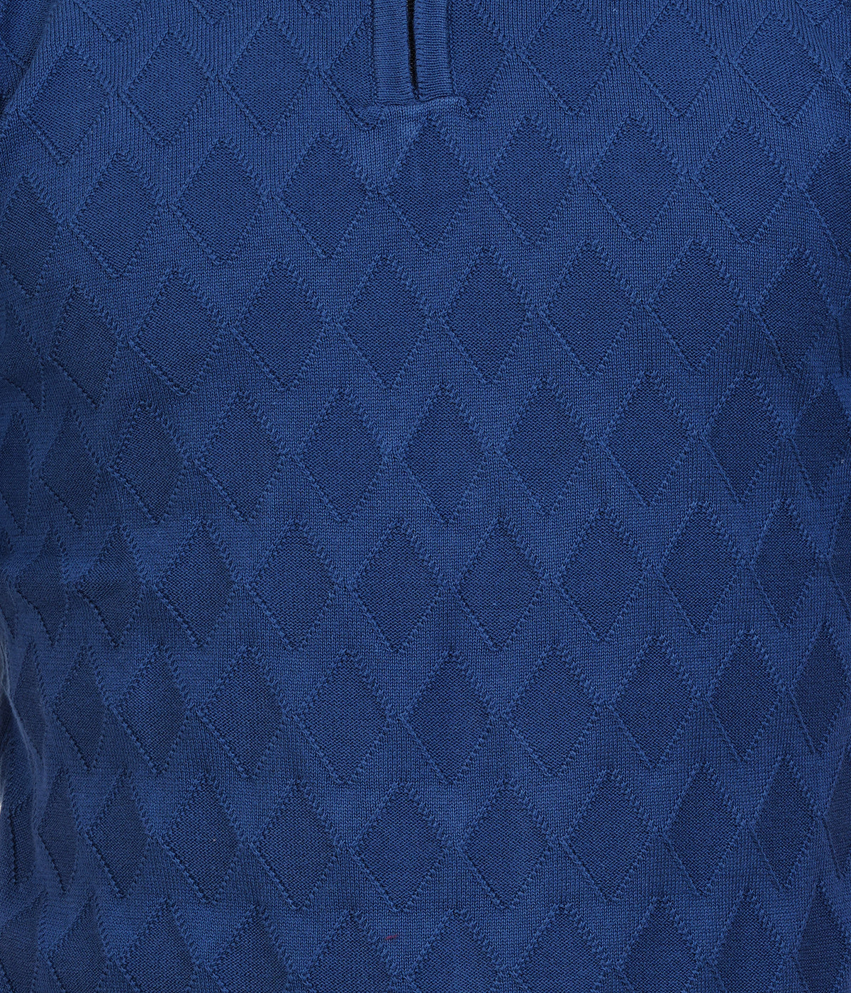 Men’s Knitted Cotton Polo T-Shirt - Old Money Style with Jacquard Texture