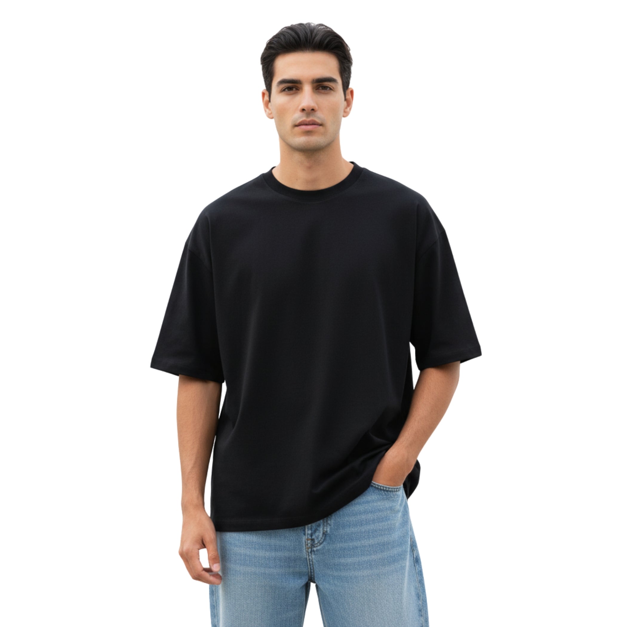 Premium Cotton Over-sized T-Shirt | Solid Color Tee for Men & Women