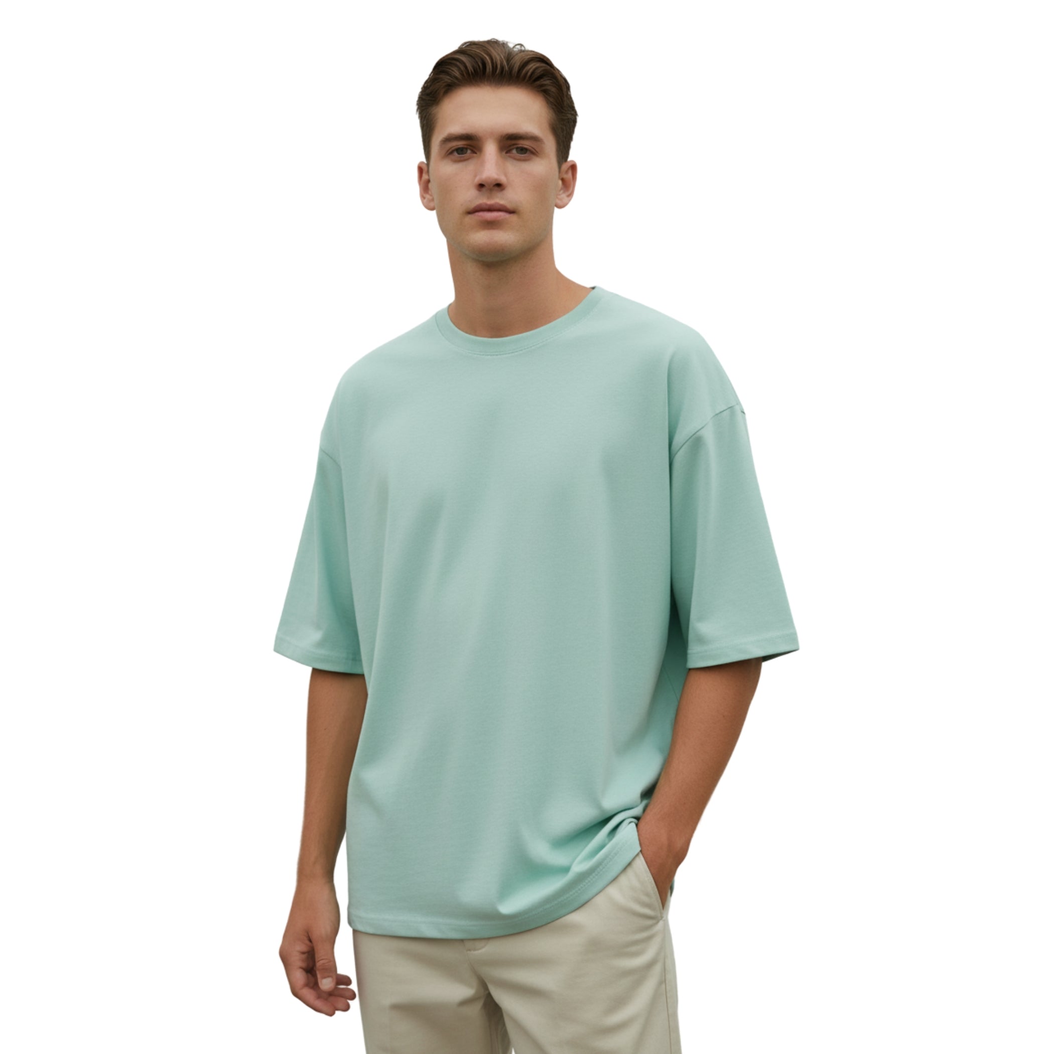 Premium Cotton Over-sized T-Shirt | Solid Color Tee for Men & Women