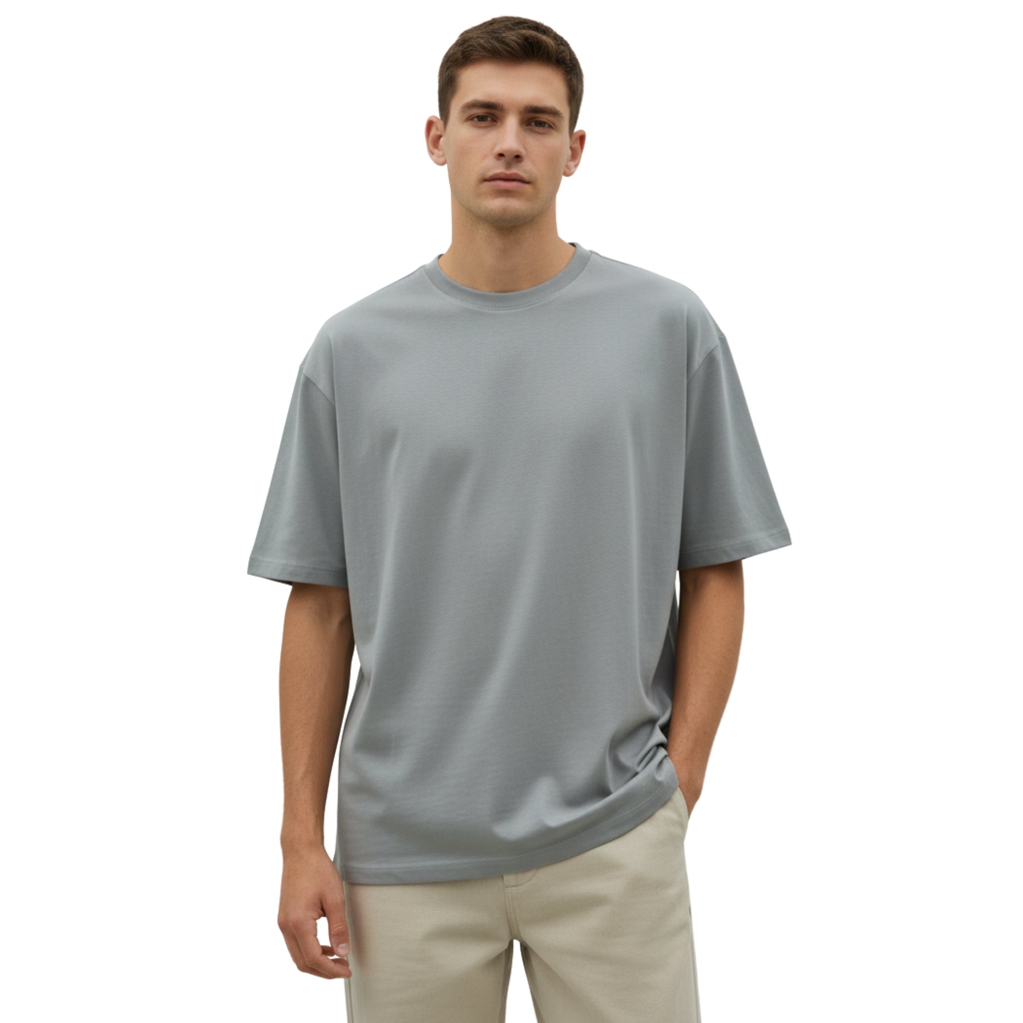 Premium Cotton Over-sized T-Shirt | Solid Color Tee for Men & Women