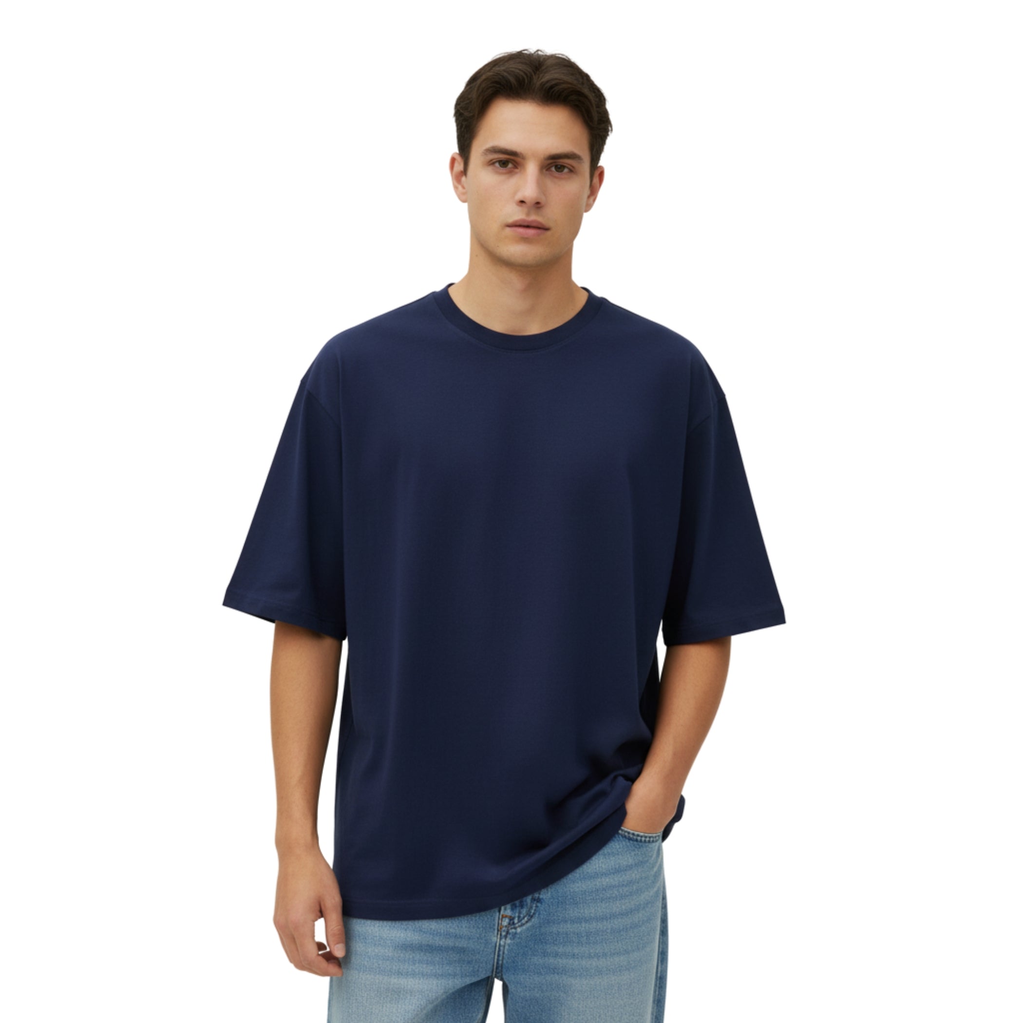 Premium Cotton Over-sized T-Shirt | Solid Color Tee for Men & Women
